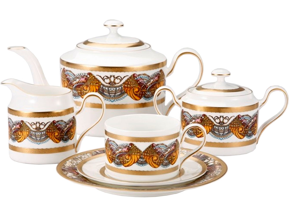 Чайный сервиз на 6 персон (23 предмета), коллекция «Amour Bird», Valentin Yudashkin-La Maison