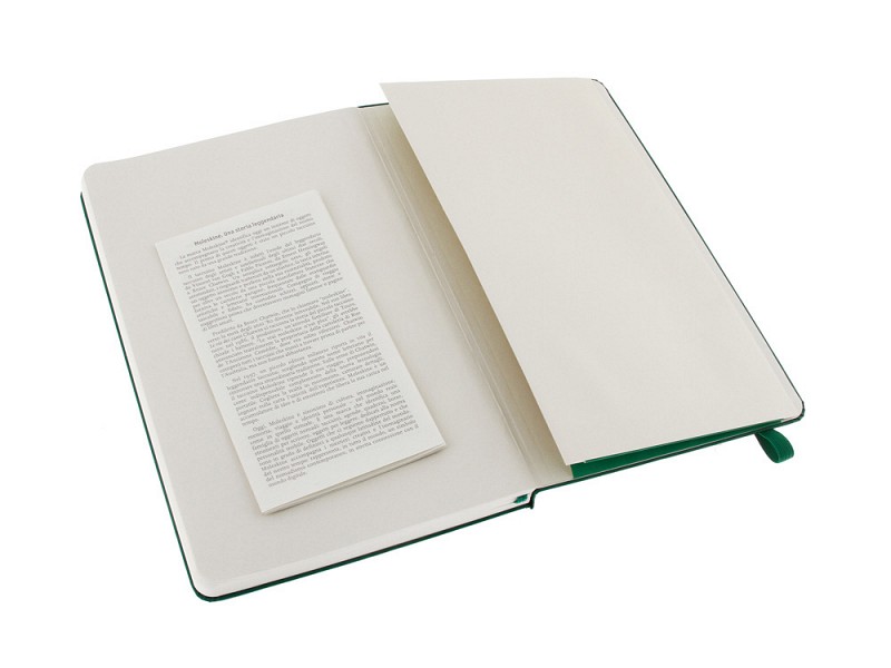 Записная книжка Moleskine Classic (нелинованный) в твердой обложке, Large (13х21см), зеленый