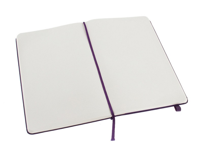 Записная книжка Moleskine Classic (нелинованный) в твердой обложке, Large (13х21см), фиолетовый