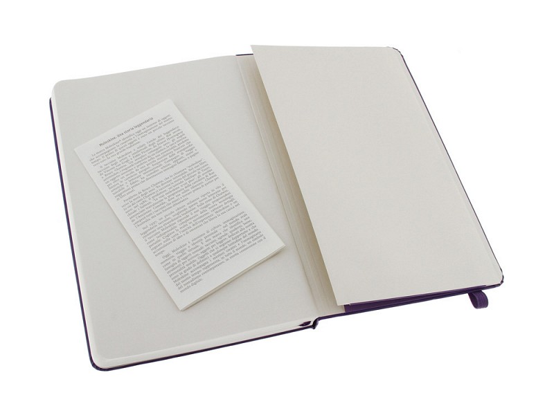 Записная книжка Moleskine Classic (нелинованный) в твердой обложке, Large (13х21см), фиолетовый