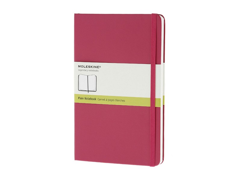 Записная книжка Moleskine Classic (нелинованный) в твердой обложке, Large (13х21см), розовый
