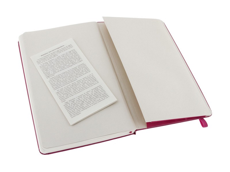 Записная книжка Moleskine Classic (нелинованный) в твердой обложке, Large (13х21см), розовый