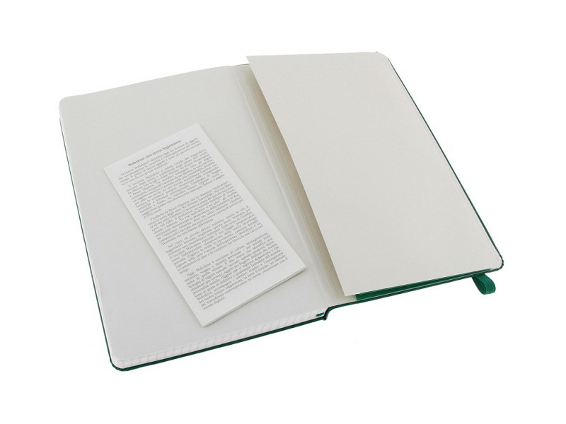 Записная книжка Moleskine Classic (в клетку) в твердой обложке, Large (13х21см), зеленый