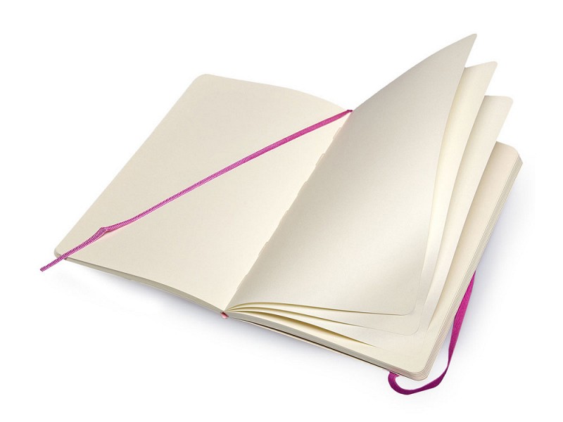 Записная книжка Moleskine Classic Soft (нелинованный), Large (13х21см), темно-розовый