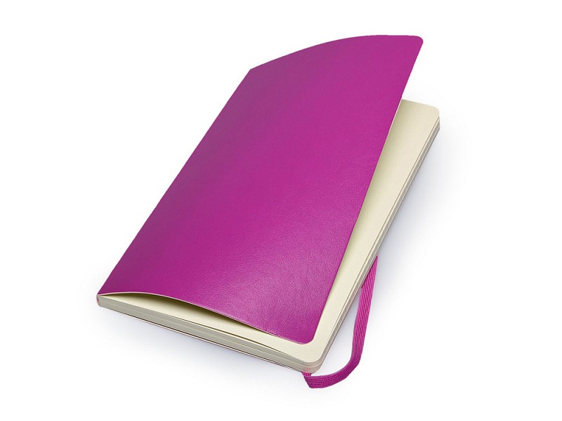 Записная книжка Moleskine Classic Soft (в линейку), Large (13х21см), темно-розовый