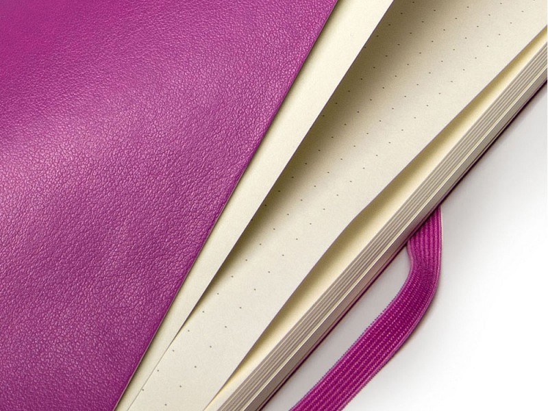 Записная книжка Moleskine Classic Soft (в точку), Large (13х21см), темно-розовый