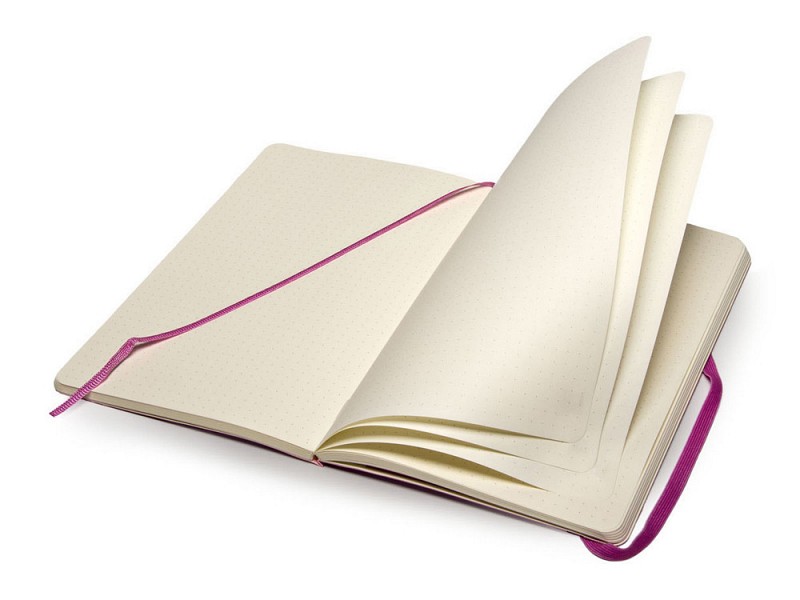 Записная книжка Moleskine Classic Soft (в точку), Large (13х21см), темно-розовый