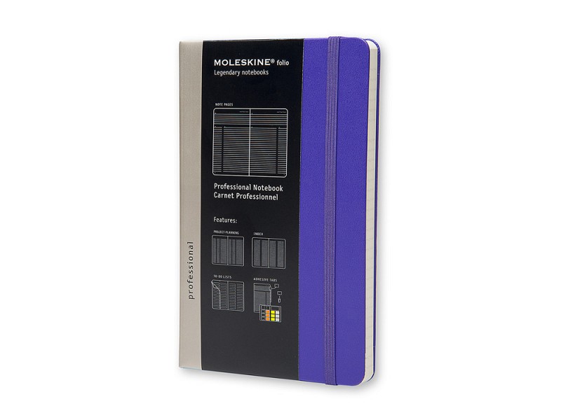 Записная книжка Moleskine Professional, Large (13х21см), фиолетовый