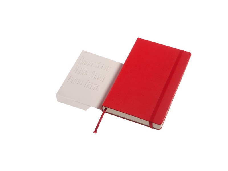 Ежедневник на 12 месяцев Moleskine Classic в твердой обложке, Large (13x21 см), красный