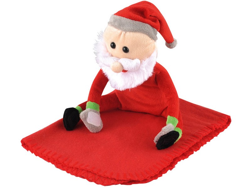 Мягкая игрушка «Дед Мороз» с пледом