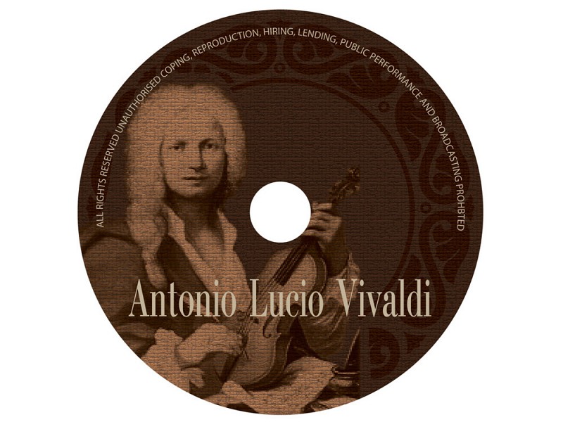 Футляр для CD Cerruti 1881 (Черрути 1881) с ручкой и коллекцией итальянской классической музыки на 5 дисках
