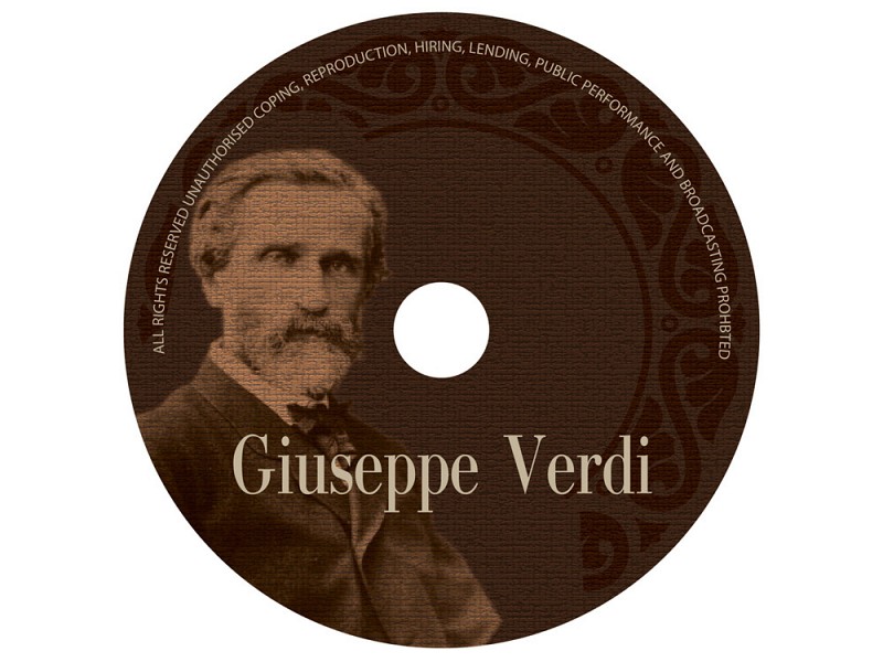 Футляр для CD Cerruti 1881 (Черрути 1881) с ручкой и коллекцией итальянской классической музыки на 5 дисках