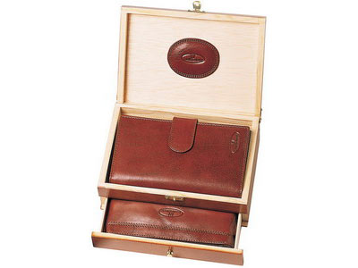Набор Leather North: портмоне, кошелек из натуральной кожи