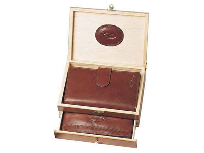 Набор Leather North: портмоне, кошелек из натуральной кожи