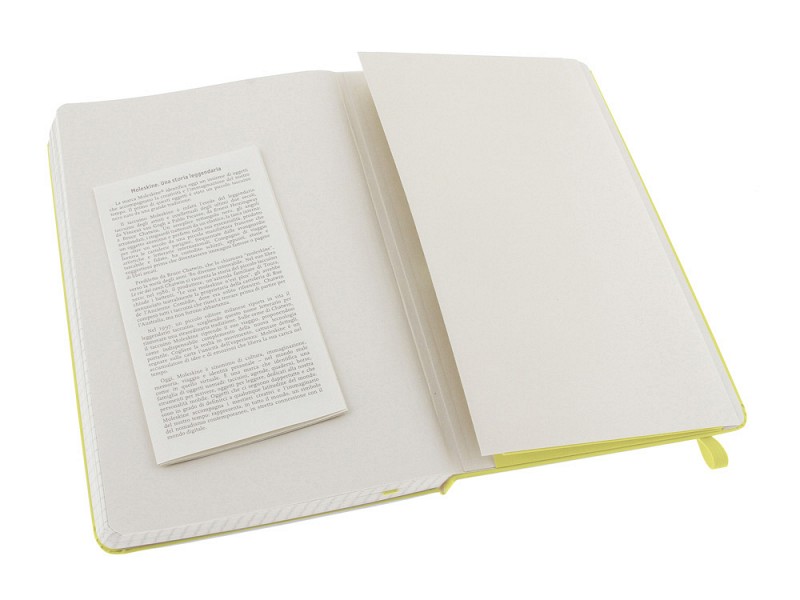 Записная книжка Moleskine Classic (в клетку) в твердой обложке, Large (13х21см), цитрусовый