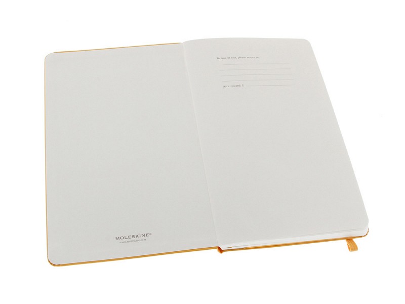 Записная книжка Moleskine Classic (нелинованный), Pocket (9х14 см), оранжевый