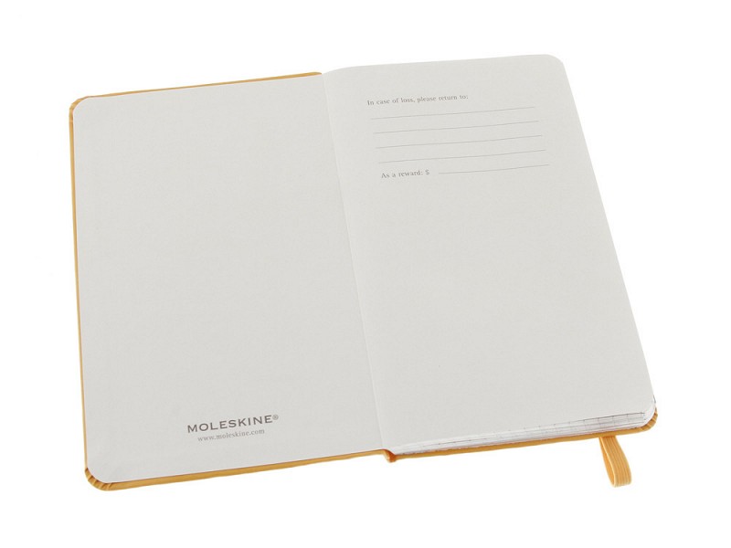 Записная книжка Moleskine Classic (в клетку), Pocket (9х14 см), оранжевый