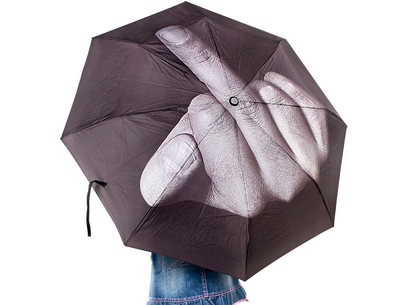 *Зонт «Фак дождю»