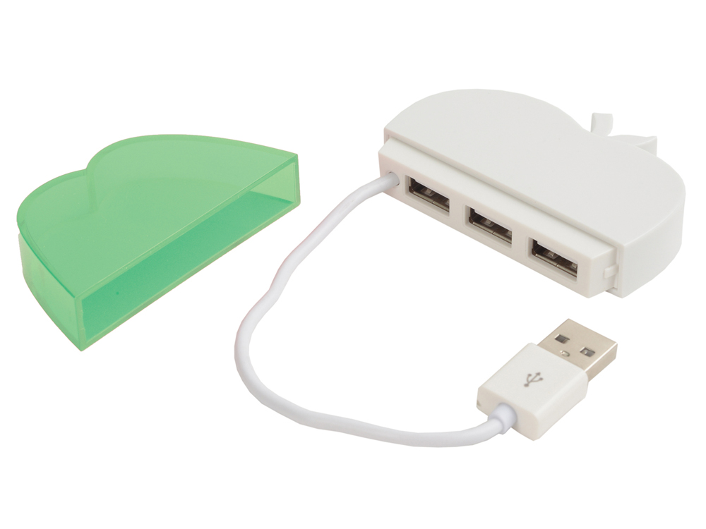 USB Hub на 3 порта «Зеленое яблоко»