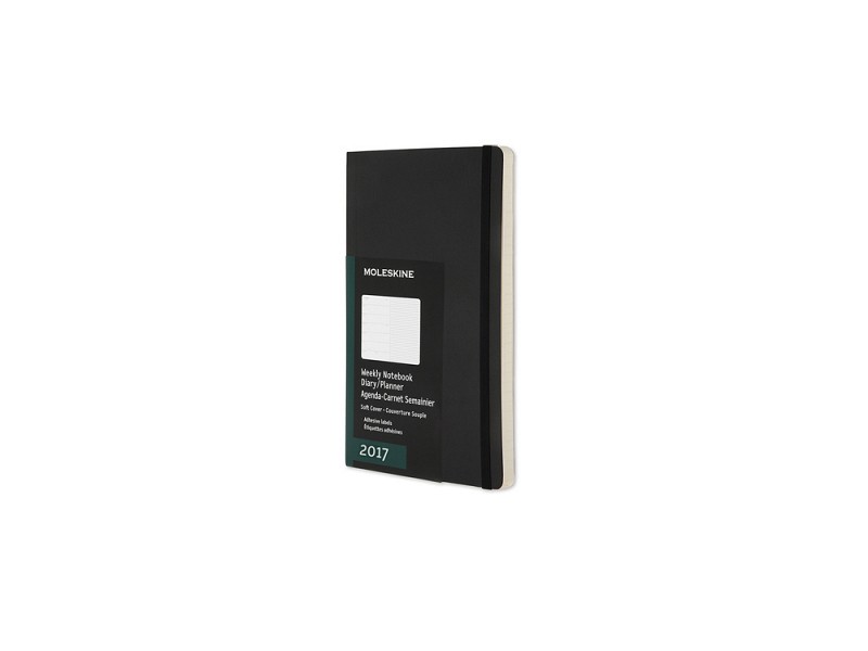 Еженедельник Moleskine Classic Soft (2017), Pocket (9x14см), черный