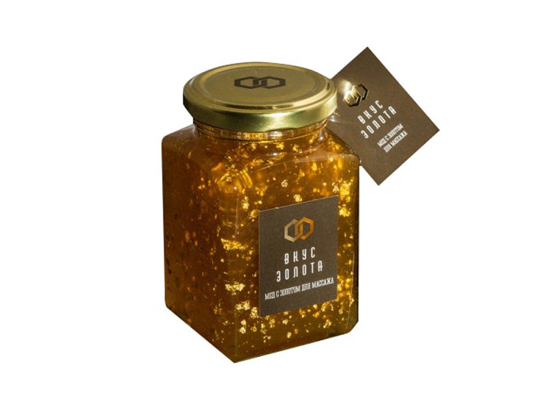 Мёд с золотом для массажа