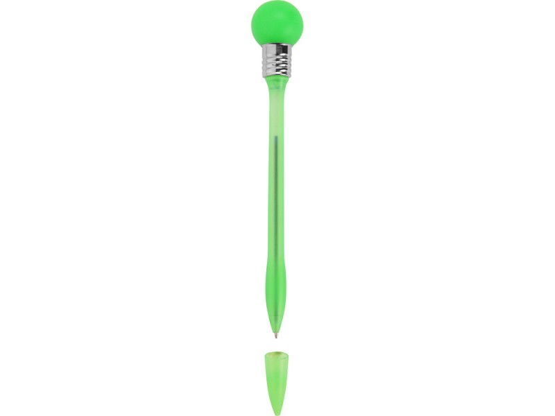 Ручка шариковая «Лампочка» с подсветкой зеленая