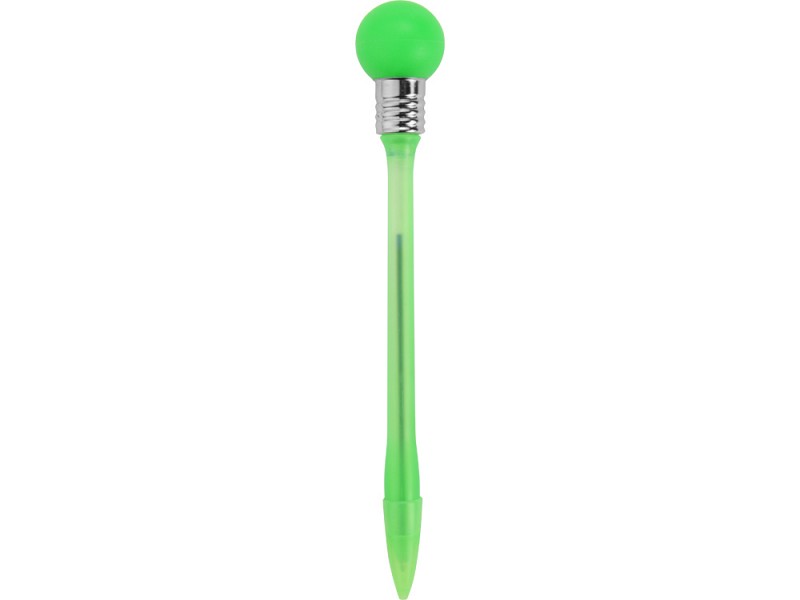 Ручка шариковая «Лампочка» с подсветкой зеленая