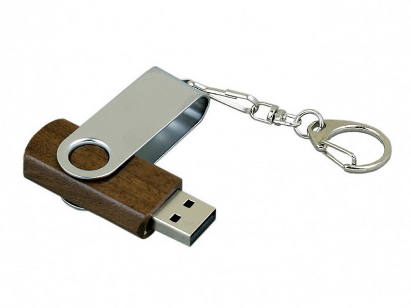USB-флешка промо на 64 Гб с поворотным механизмом