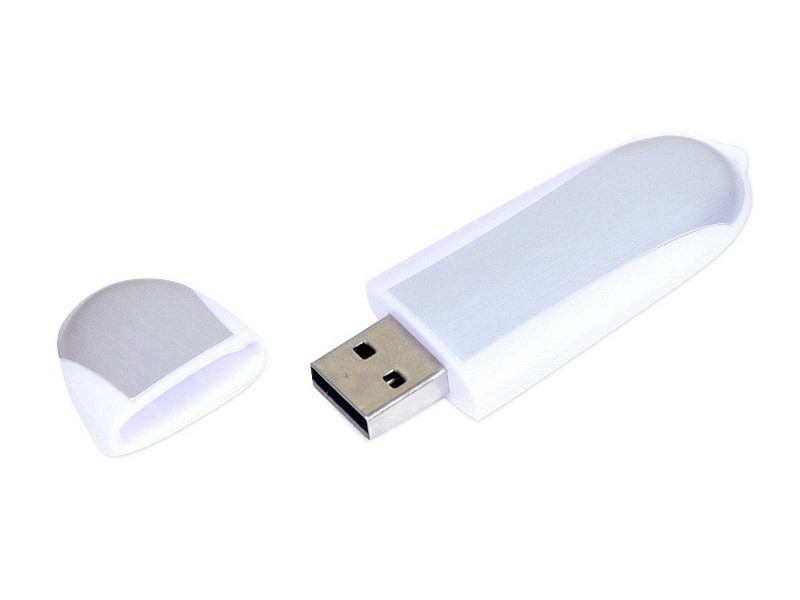 USB-флешка промо на 32 Гб овальной формы