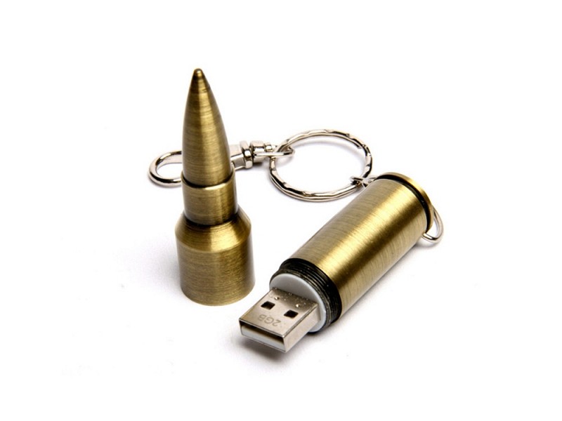 USB-флешка на 64 Гб в виде патрона от АК-47