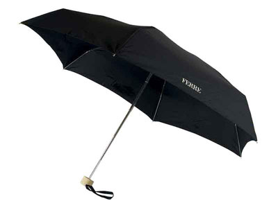 Складной зонт Gianfranco Ferre (Джанфранко Ферре) черный в футляре в виде дамской сумочки с бантом