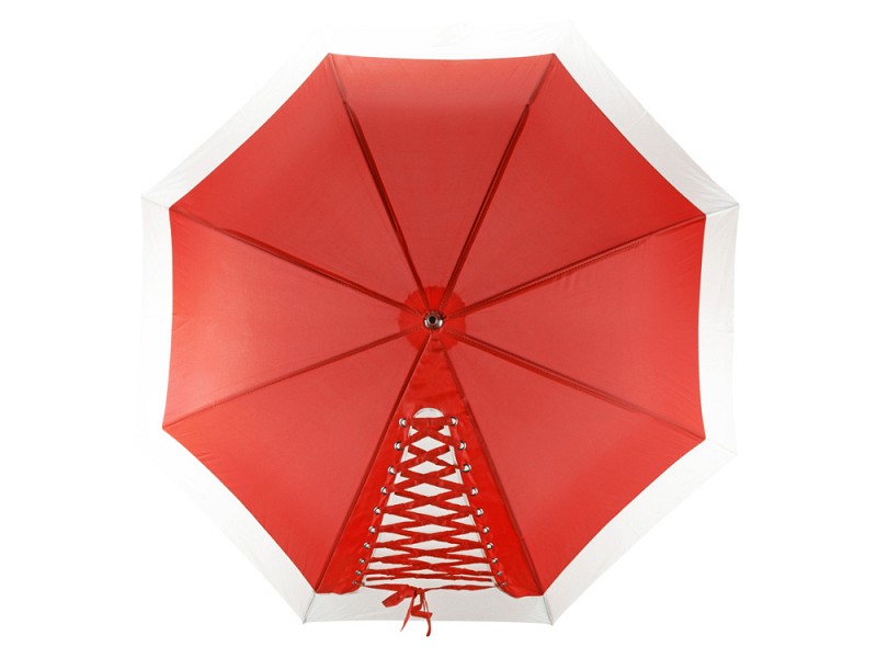 Зонт-трость полуавтоматический со шнуровкой