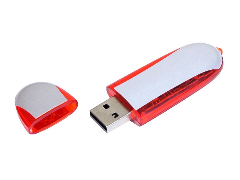 USB-флешка промо на 16 Гб овальной формы