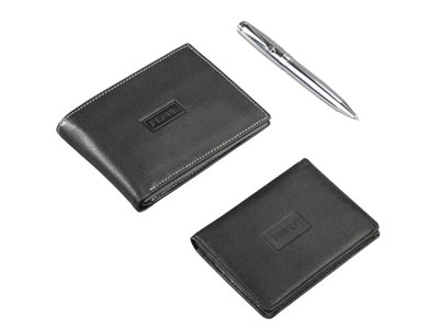 Набор Ferre (Джанфранко Ферре): портмоне, футляр для кредитных карт, шариковая ручка, брелок
