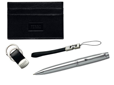 Набор Ferre (Джанфранко Ферре): футляр для кредитных карт, ремешок для мобильного телефона, брелок, шариковая ручка