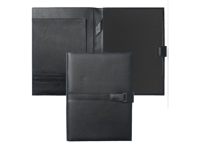 Папка с бумажным блоком А4 «Pure Leather Black»