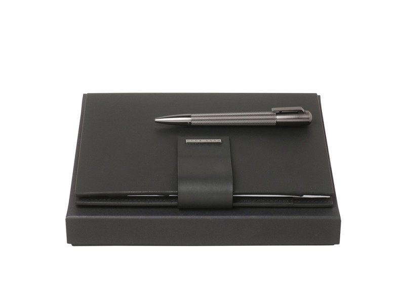 Подарочный набор: блокнот А5 с USB-флешкой на 16 Гб, ручка шариковая