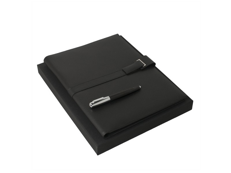 Подарочный набор: папка с бумажным блоком А4, ручка роллер