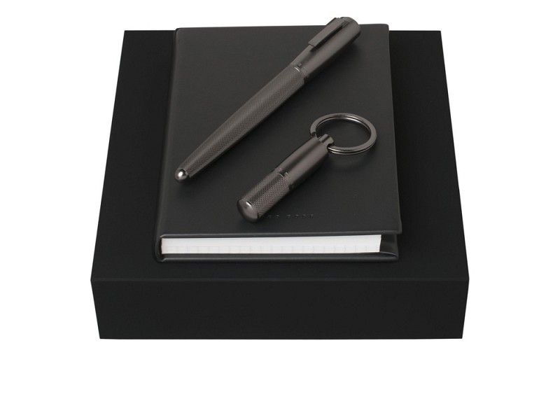 Подарочный набор: брелок, блокнот А6, ручка роллер